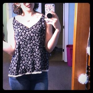 onion patterned summery tank